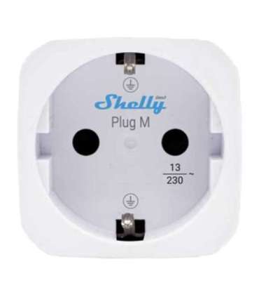 Shelly Plug M Gen3 Matter 13A smart socket, white