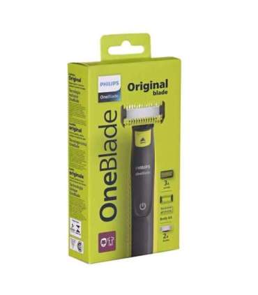 Philips Norelco OneBlade QP2824/10 men's shaver Foil shaver Trimmer Grey, Lime