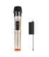 Wireless dynamic microphone UHF PULUZ PU628J 3.5mm (gold)