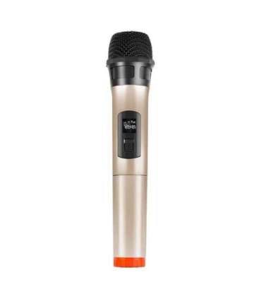 Wireless dynamic microphone UHF PULUZ PU628J 3.5mm (gold)