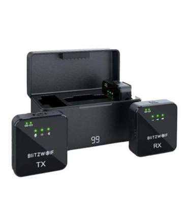 Wireless Microphone BlitzWolf, BW-SX63, 1000mAh (black)