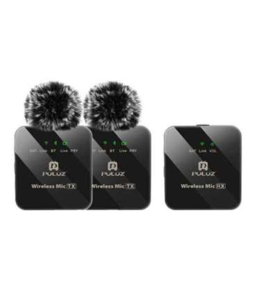 Wireless Lavalier Microphone PULUZ 2 TX + 1 RX