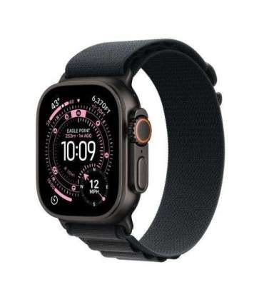 Apple Watch Ultra 3 (2025) GPS + Cellular 5G 49mm Black Titanium Case with Black Alpine Loop Large EU MF0X4