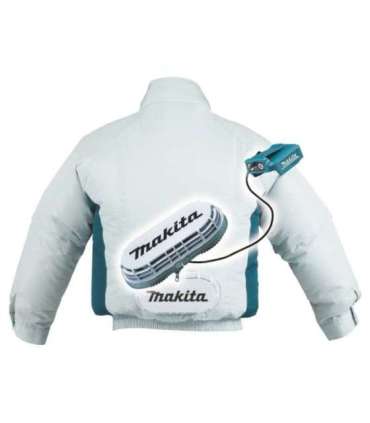 Makita Cordless Ventilated Jacket, White, L