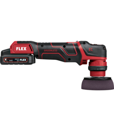 FLEX The smart cordless polisher 12 V, rotary and random orbital free-running PXE 80 12-EC/2.5 SET