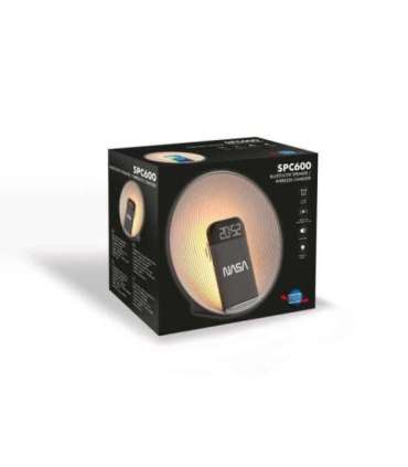 NASA SPC600  Bluetooth Speaker/ Alarm Clock/ Wireless Charger