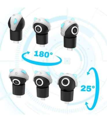 Subsonic Playcam 1080 2in1 HD Mini Camera For Nintendo Switch 2 Light Blue