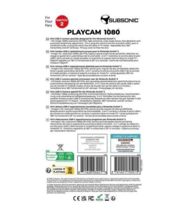 Subsonic Playcam 1080 2in1 HD Mini Camera For Nintendo Switch 2 Red