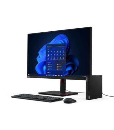 Lenovo ThinkCentre M70q Gen 5 Intel® Core™ i3 i3-14100T 8 GB DDR5-SDRAM 256 GB SSD Windows 11 Pro Mini PC Black