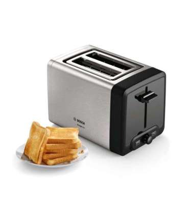 Bosch DesignLine Toaster TAT4P420 Power 970 W Number of slots 2 Housing material Stainless Steel Stainless