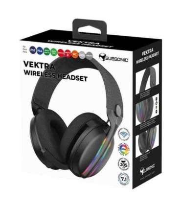 Subsonic Vektra Wireless Headset Black