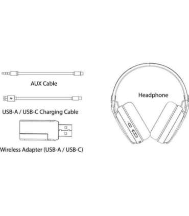 Subsonic Vektra Wireless Headset White