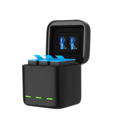 3-slot charger box Telesin  for GoPro Hero 12 / Hero 11 / Hero 10 / Hero 9