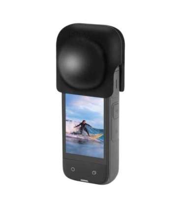 Silicone lens cover PULUZ for Insta360 X4 (black)