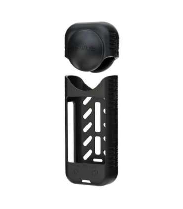 Silicone protective case + lens cover Sunnylife for Insta360 X4 (black)