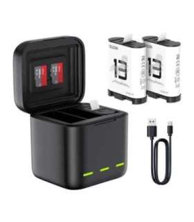 Three-channel battery charger for GoPro Hero 13 Black Telesin (S0-BCG-10-TGP)