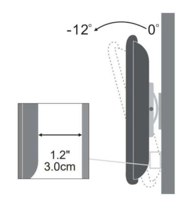 Techly ICA-LCD-900 76.2 cm (30") Black