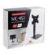 MACLEAN WALL MOUNT FOR TV WITH SHELF MC-451