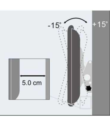 Techly 40-65" Wall Bracket for LED LCD TV Tilt" ICA-PLB 131L