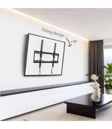 Maclean TV MC-412 Wall Mount Bracket 32"-70" VESA 400x400 45kg Tilting Universal Adjustable Spirit Level Mounting