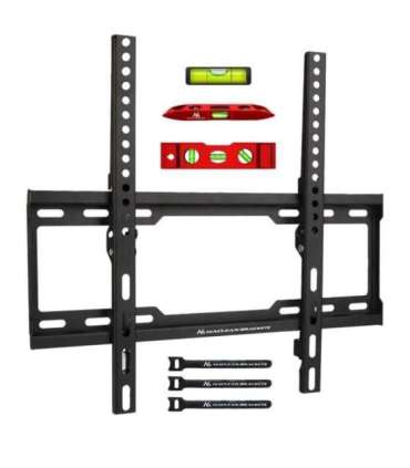 Maclean TV MC-412 Wall Mount Bracket 32"-70" VESA 400x400 45kg Tilting Universal Adjustable Spirit Level Mounting