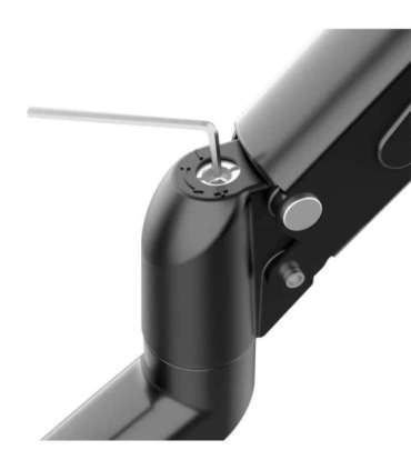 Maclean MC-860N Monitor Mount, with Gas Spring, 13"-27", 8 kg, Black