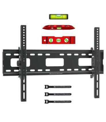 Maclean TV MC-421 Wall Mount Bracket 32"-90" VESA 600x400 80kg Tilting Universal Adjustable Spirit Level Accessories