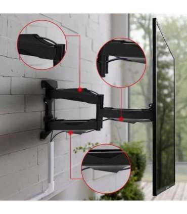 Maclean MC-781 TV mount 177.8 cm (70") Black