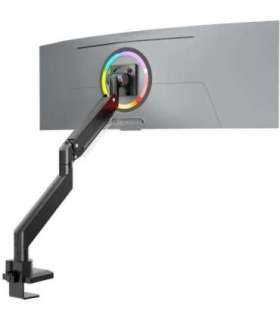 ONKRON G130-B Swivel and tilt desk mount for 17‘-57’ monitors, max. 27 kg, with rotation, black