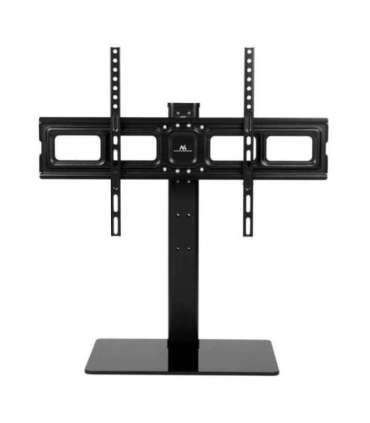 Maclean MC-386 Universal TV Stand Base for Cabinet Dresser Table Desk 32" - 75" 40kg VESA 35° Rotating Temepred Glass