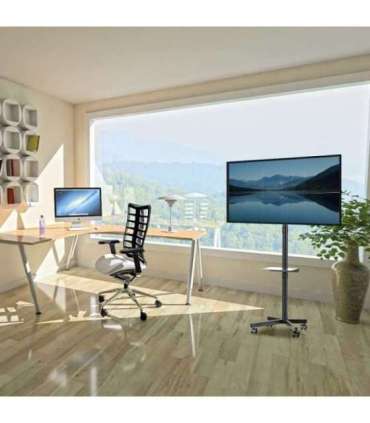 Maclean MC-949 TV Cart, Stand, Professional,32-55", on Casters, max. VESA 400x400, max. 25kg
