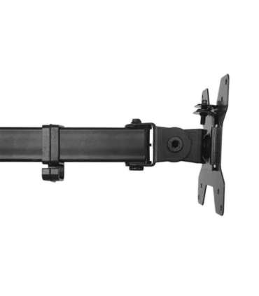 Maclean MC-967 Double Vertical Monitor Desk Mount Screen Holder max VESA 100x100, 13-27", 2x 9kg Powder Coated Tilting