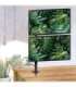 Maclean MC-967 Double Vertical Monitor Desk Mount Screen Holder max VESA 100x100, 13-27", 2x 9kg Powder Coated Tilting