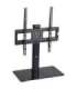 Maclean MC-450 Universal TV Stand for TV Cabinet max. 40kg, max. VESA 400x400 32-65" Tempered Glass Base 3-Level Height