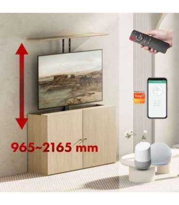 Maclean electric ceiling/floor mount, extendable, 43''-88'', VESA 600x400, max 60kg, 100-240V AC,50/60Hz