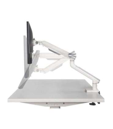 Desk mount for monitor LED/LCD 17-32" ART L-19GD gas assistance 2-9 kg 2x USB 3.0 White