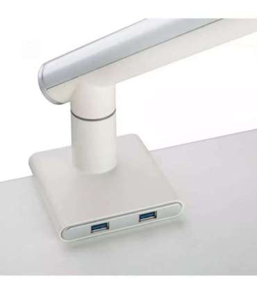 Desk mount for monitor LED/LCD 17-32" ART L-19GD gas assistance 2-9 kg 2x USB 3.0 White