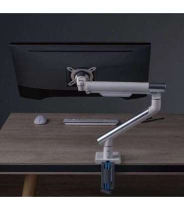 Desk mount for monitor LED/LCD 17-32" ART L-19GD gas assistance 2-9 kg 2x USB 3.0 White