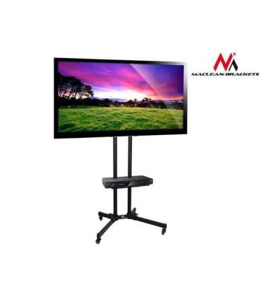 Maclean MC-661 Trolley TV Stand with Mounting Bracket and 2 Shelfs
