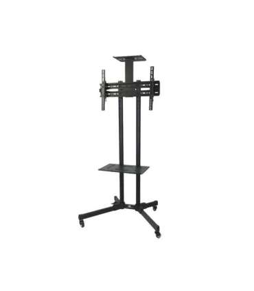 Maclean MC-661 Trolley TV Stand with Mounting Bracket and 2 Shelfs
