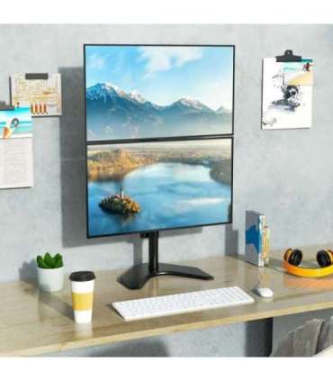 Techly ICA-LCD 2520V monitor mount / stand 68.6 cm (27") Desk Black