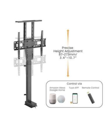 Maclean MC-866T Smart Motorized Electric TV Lift TUYA Mobile App Floor Mount Bracket Alexa Google Home 37''-80'' 60kg