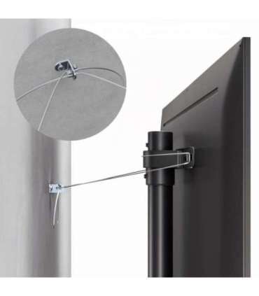 Maclean TV floor stand bracket, 32-70", max. VESA 400x400, max. 40kg, MC-494