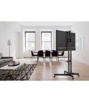 Manhattan TV & Monitor Mount, Trolley Stand, 1 screen, Screen Sizes: 37-65", Black, VESA 200x200 to 600x400mm, Max 40kg,