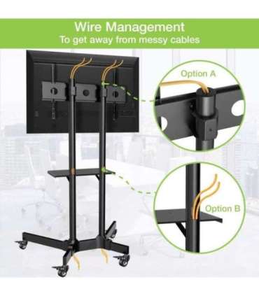 Techly ICA-TR16T signage display mount 177.8 cm (70") Black