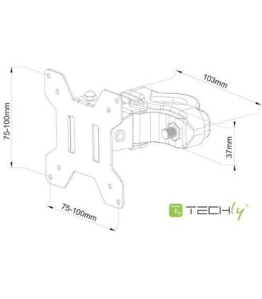 Techly ICALCD100BK Black Desk