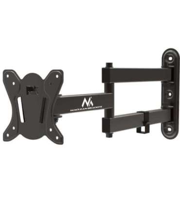 Maclean MC-417 Full Motion TV Monitor Wall Mount 13-32" 30kg max. VESA 100x100 Black Powder Coated Universal Holder