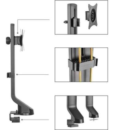 Maclean Monitor Desk Mount 17"-32" 8kg MC-853