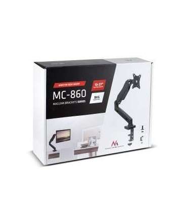 Maclean MC-860 monitor mount / stand 68.6 cm (27") Black Desk