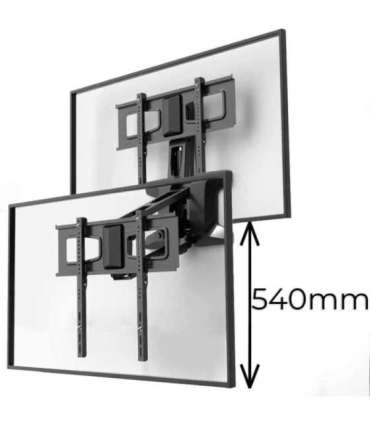 Maclean MC-891 Electric TV Wall Mount Bracket with Remote Control Height Adjustment 37'' - 70" max. VESA 600x400 up to